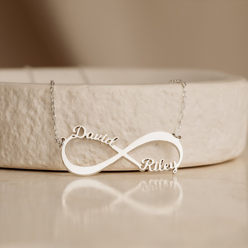 For Mother and Daughter - Infinite Custom Name Necklace