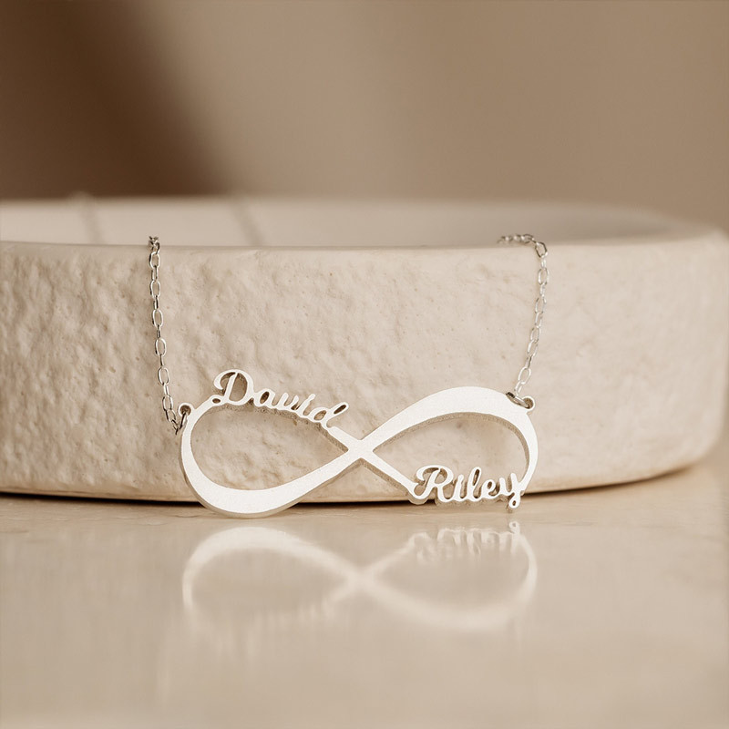 For Mother and Daughter - Infinite Custom Name Necklace