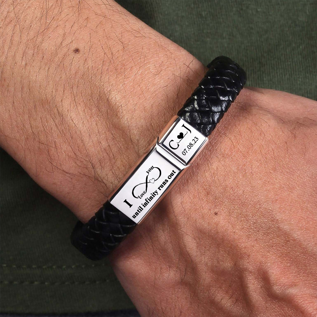 For Love - Initial Date Custom Bracelet