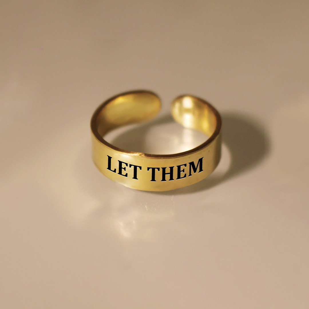 Let Them Wide Band Ring