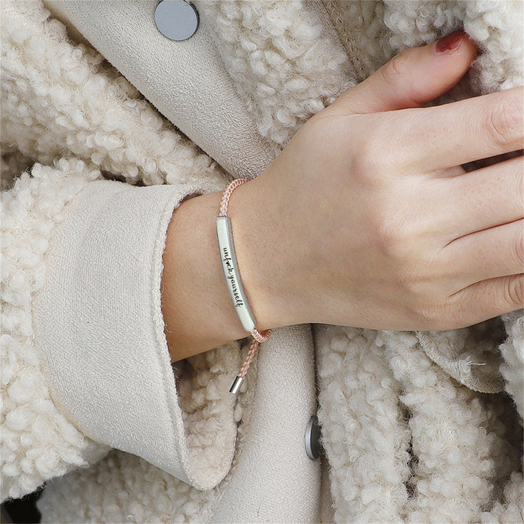 For Self - Unf🖤ck Yourself Braided Bracelet