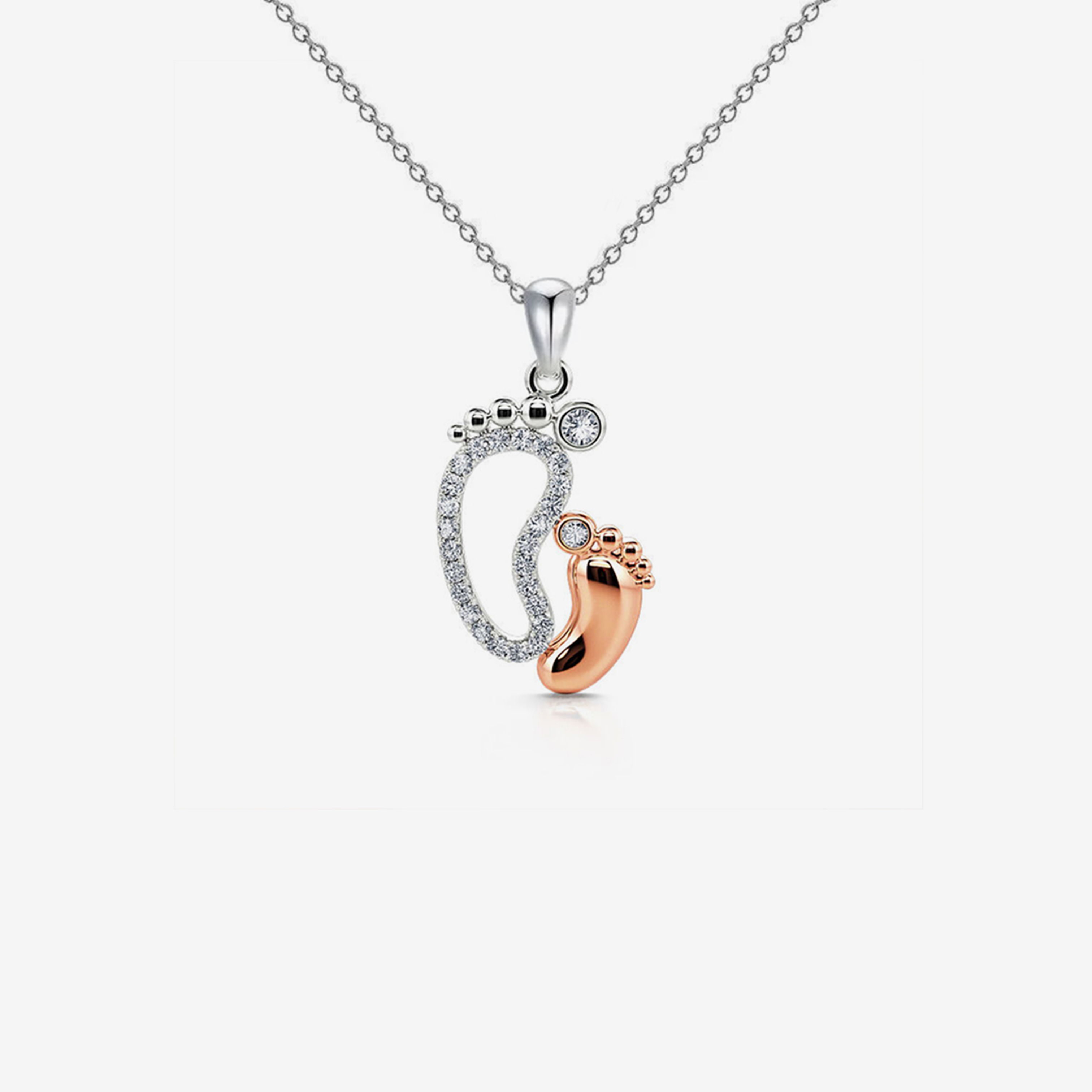 For New Mama - Lovely Feet Necklace