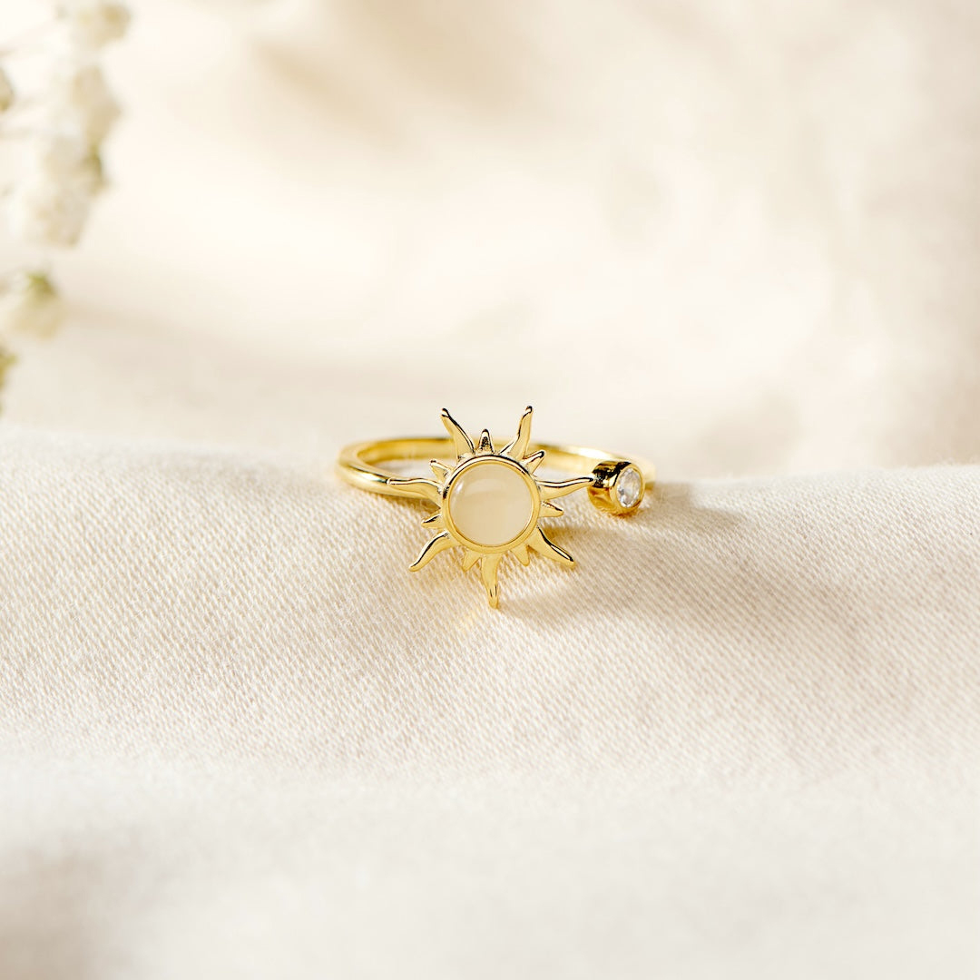 For Daughter - Sun Fidget Open Ring