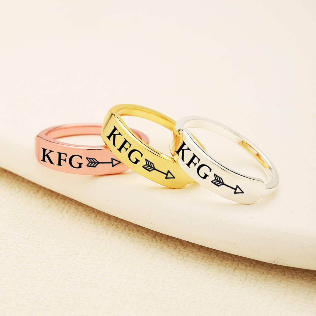 Keep Fucking Going Dainty Bar Ring