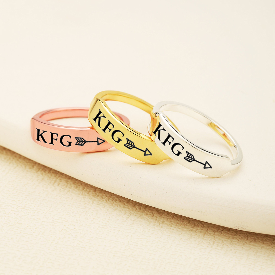 Keep Fucking Going Dainty Bar Ring