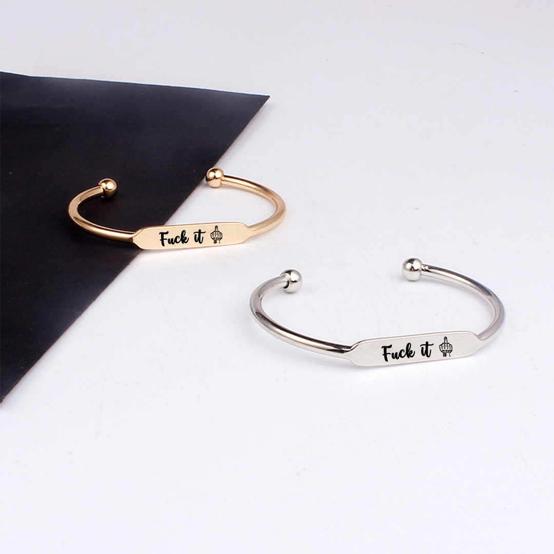 Fuck It Dainty Bar Ring