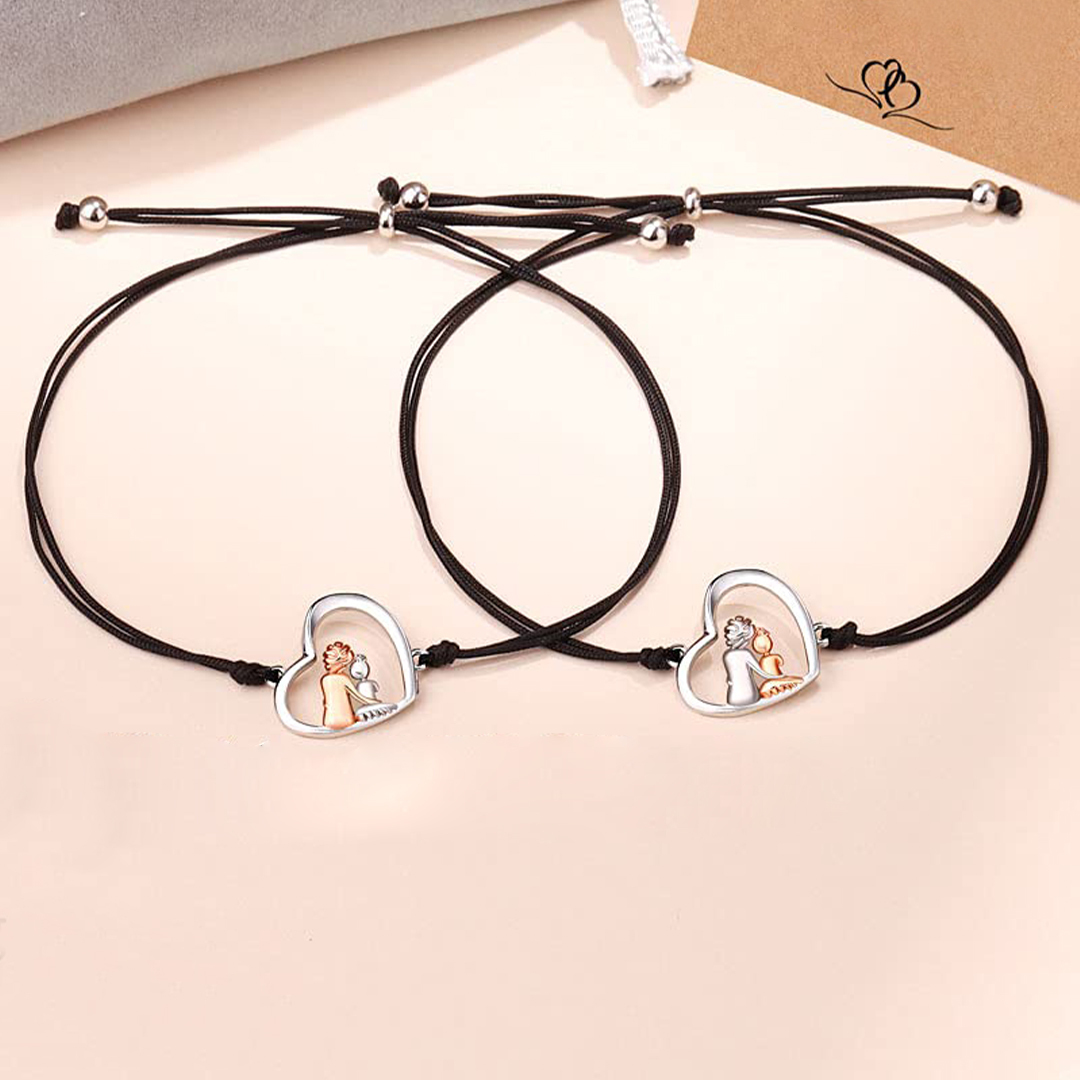 Aunt & Niece/ Grandmother & Grandaughter Heart bracelet