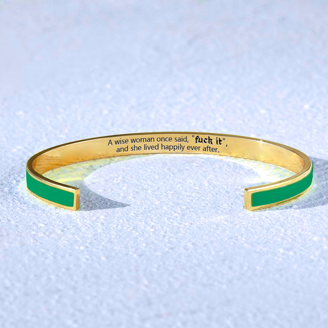 Fuck It Lettering Bracelet