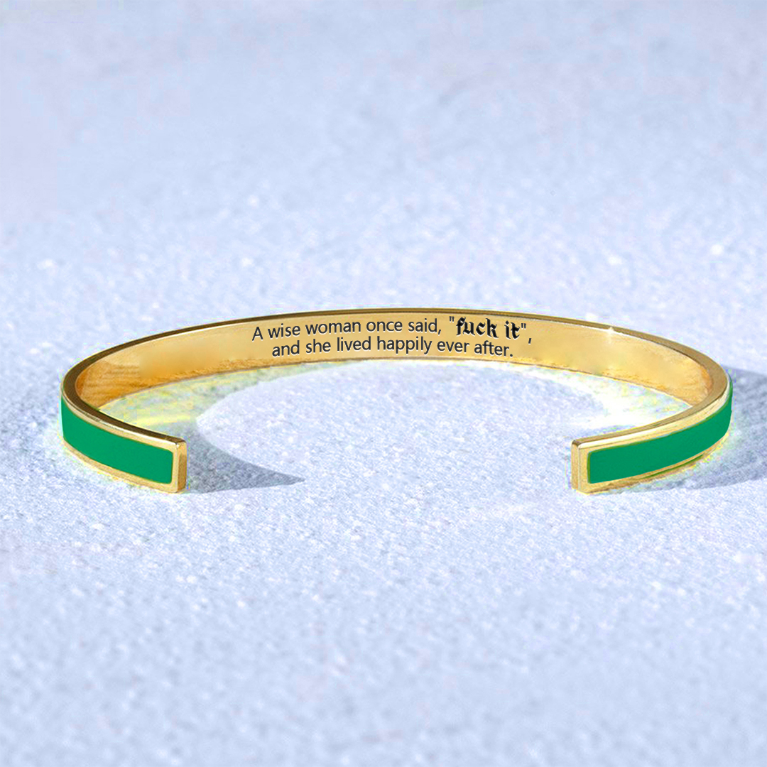 Fuck It Lettering Bracelet