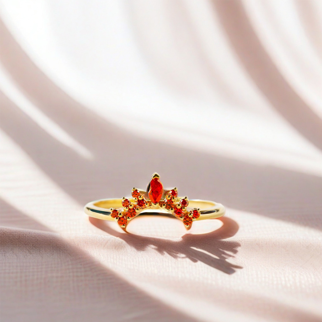 BURNED AND SURVIVED FIRE FLAME RING