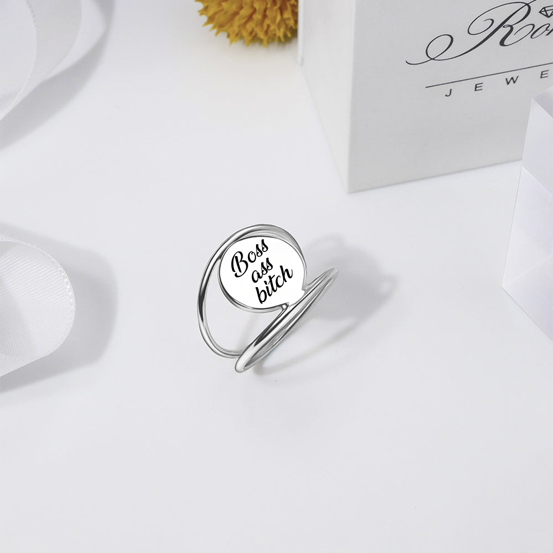 Boss Ass Bitch Double Ring