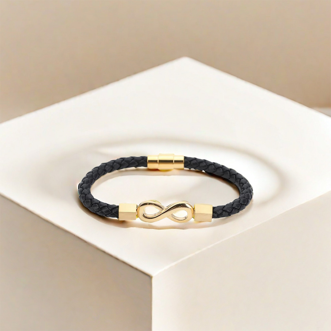 For Love - Ceramic Infinity Braided Bracelet