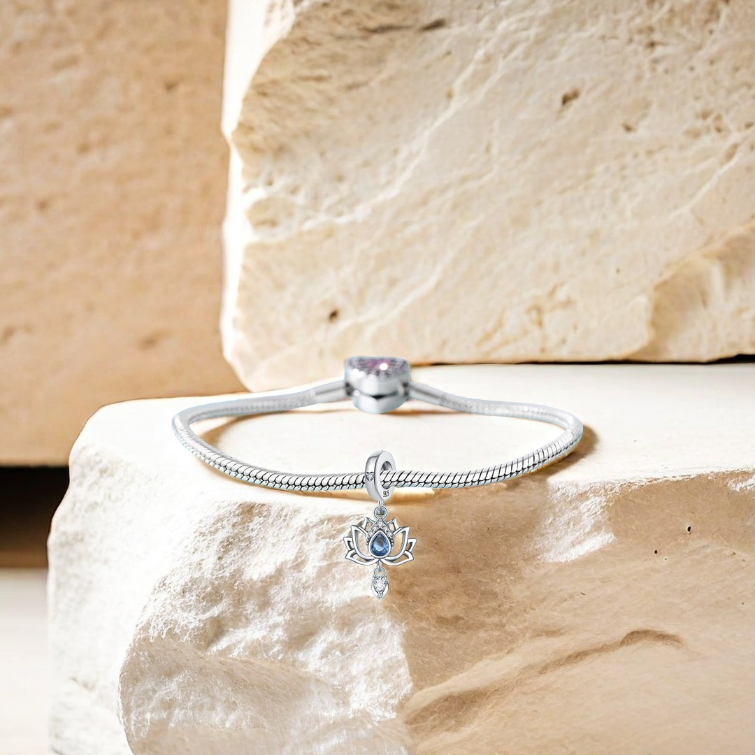 Fuck It and Begin Again Lotus Flower pendant lotus Bracelet