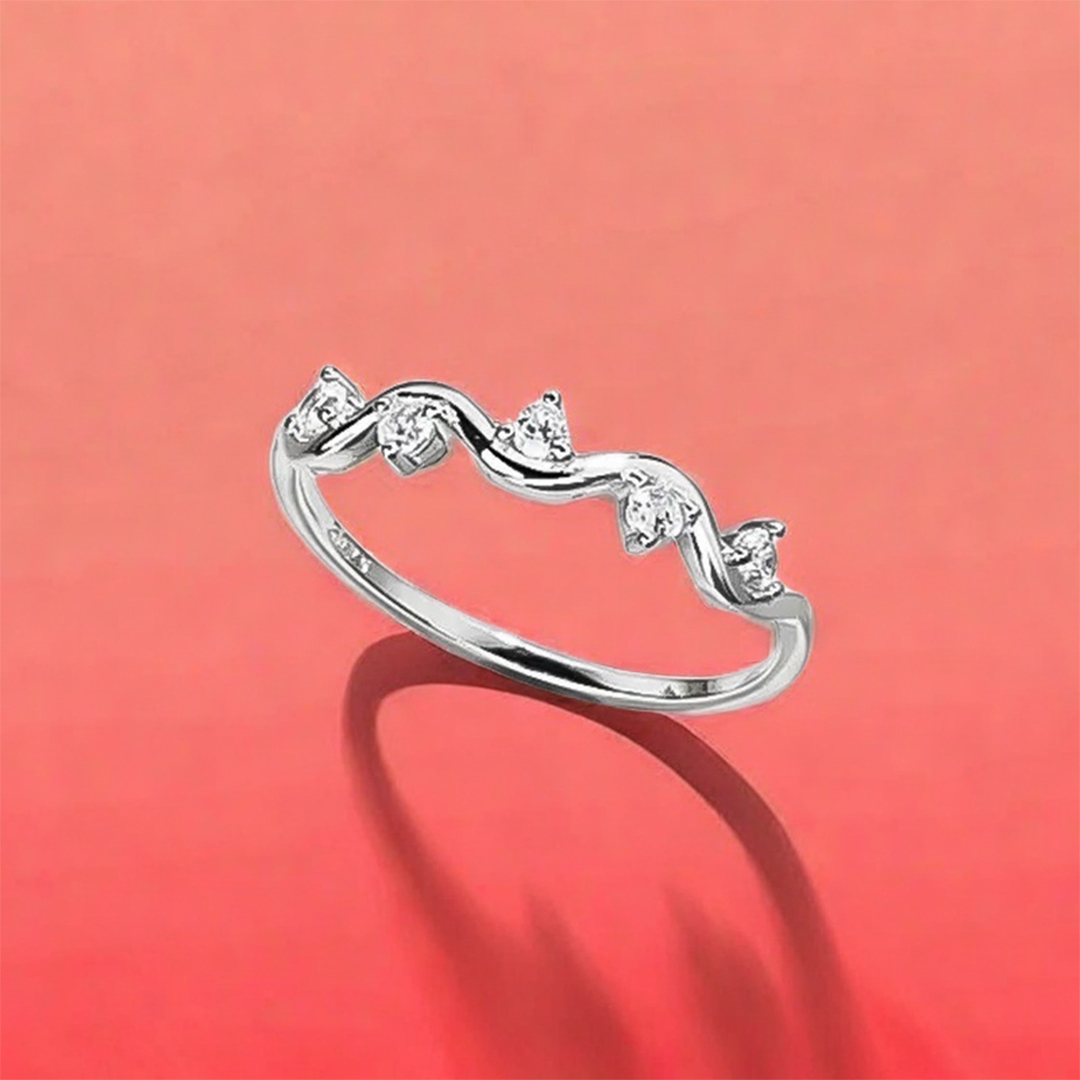 For Self - S925 Love me until I'm me again Raindrop Ring