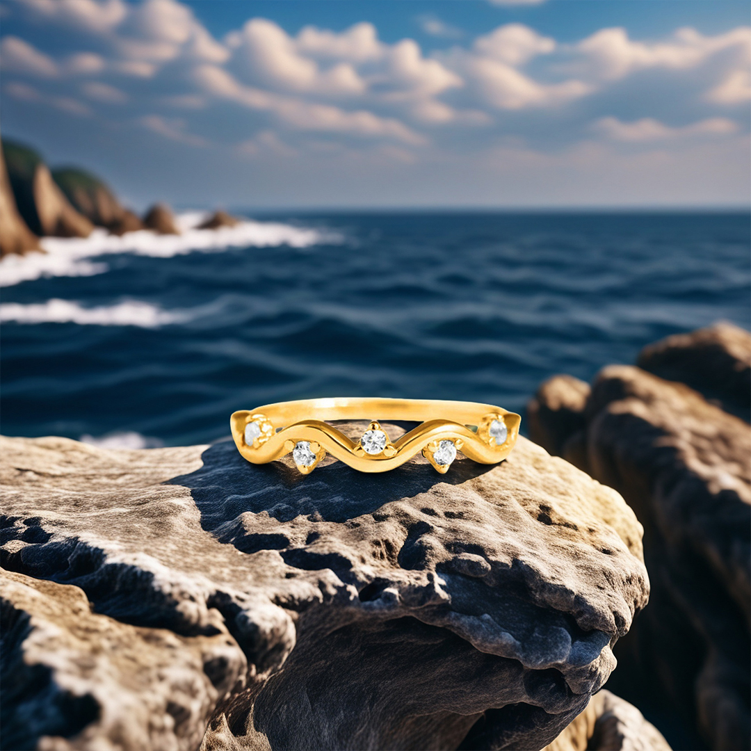 For Self- S925 Seas The Day Diamond Ring