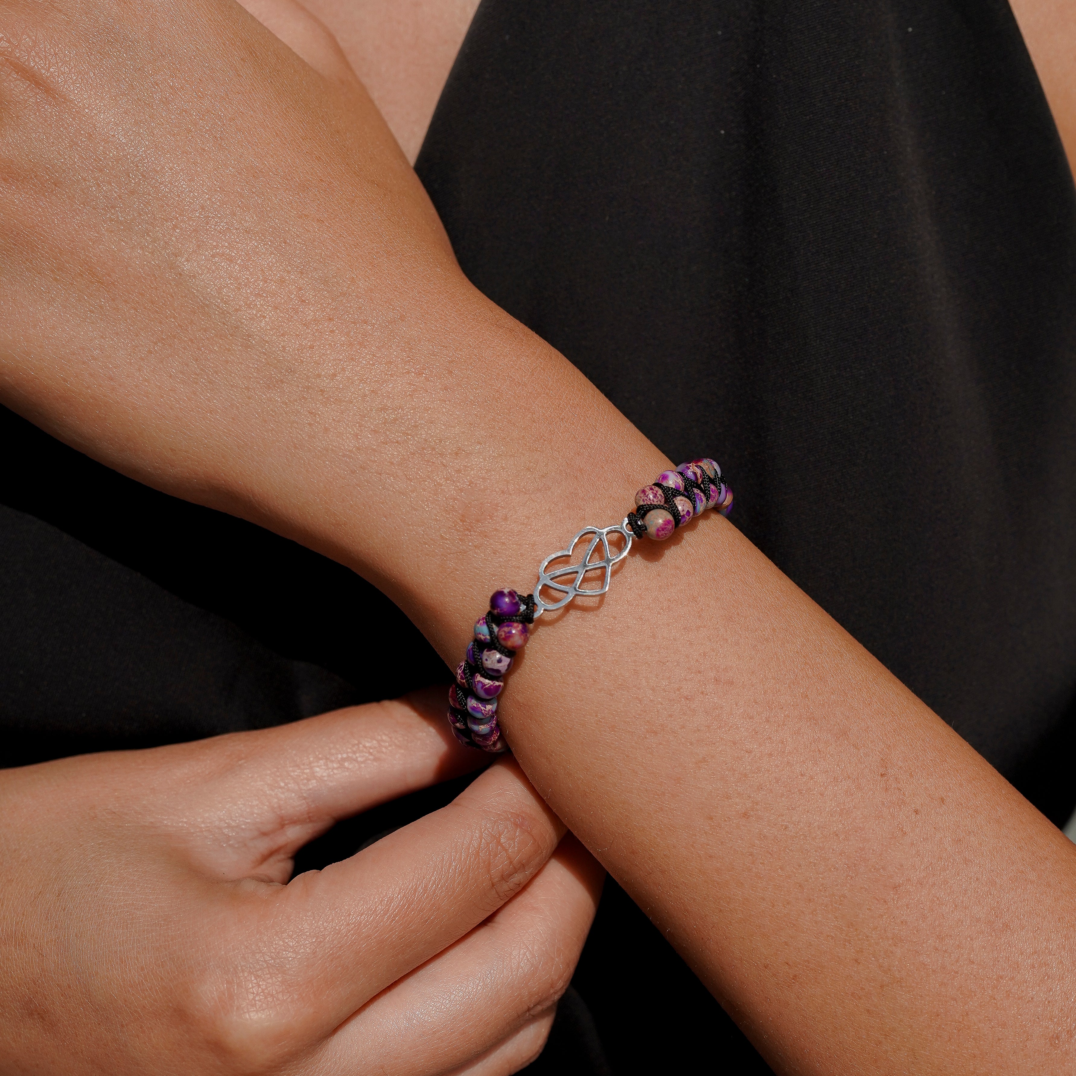 For Granddaughter - You will always Have A Piece Of My Heart Beads Bracelet