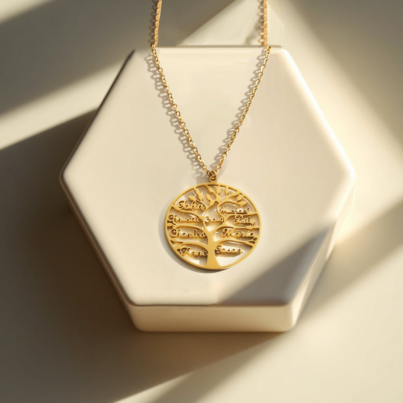 Family Tree of Love - Necklace with Luxury LED Box