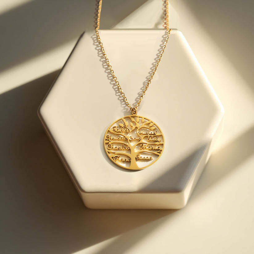 Family Tree of Love - Necklace with Luxury LED Box