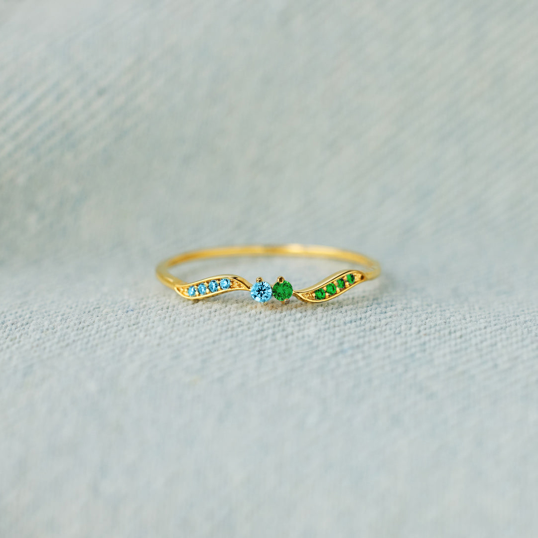 For Mother - Bond of Love Birthstone Ring 