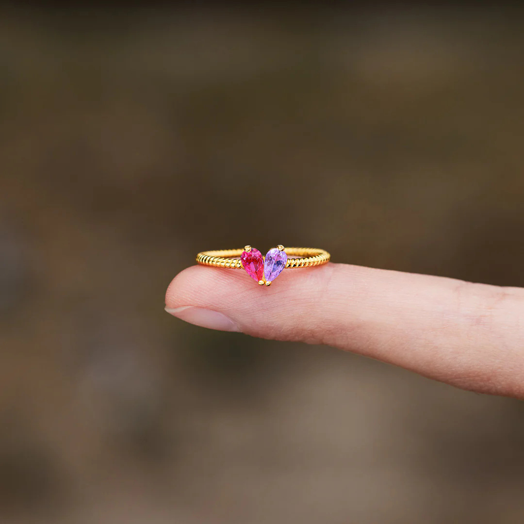 For Mother- Customize birthstone Ring