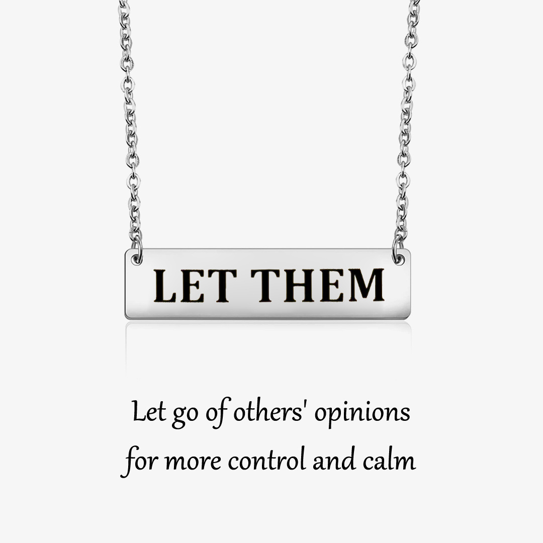 Let Them Bar Necklace