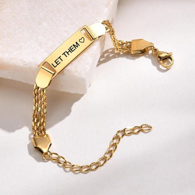 Let them the multi-layered chain bracelet