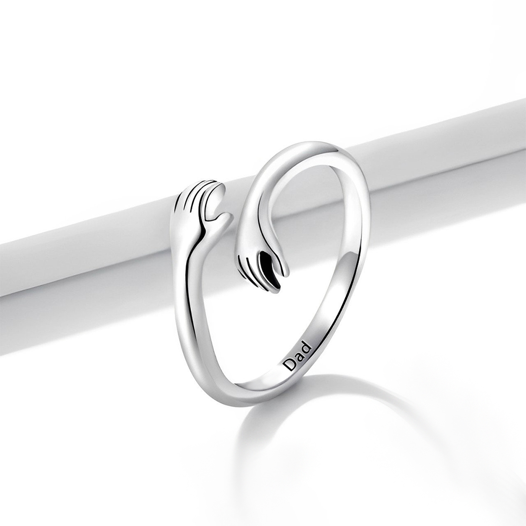 For Memorial - S925 Hug From Heaven Custom Hug Ring