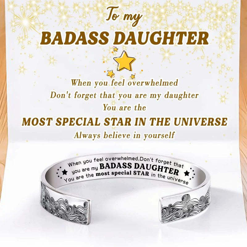 For Daughter - You Are The Most Special Star In The Universe Wave Cuff Bracelet-37bracelet