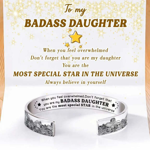 For Daughter - You Are The Most Special Star In The Universe Wave Cuff Bracelet-37bracelet