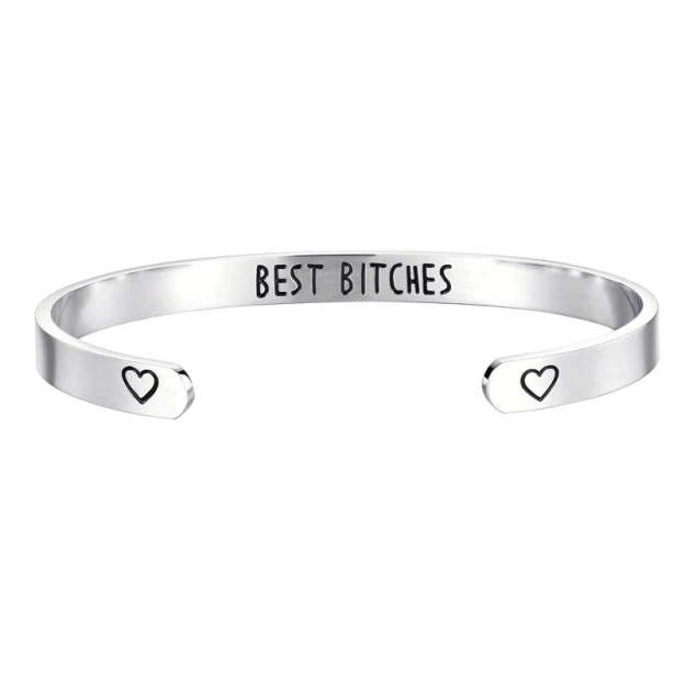 For Friends  - Best Bitches Cuff Bracelet-37bracelet