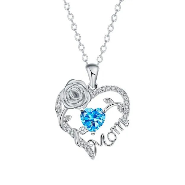Heart-Shaped Mom Pendant
