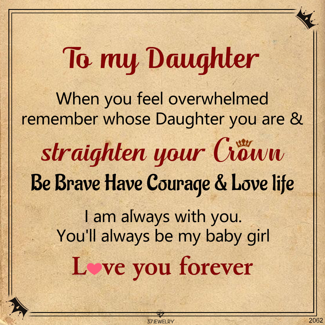 For Daughter - Love You Forever Crown Beaded Bracelet