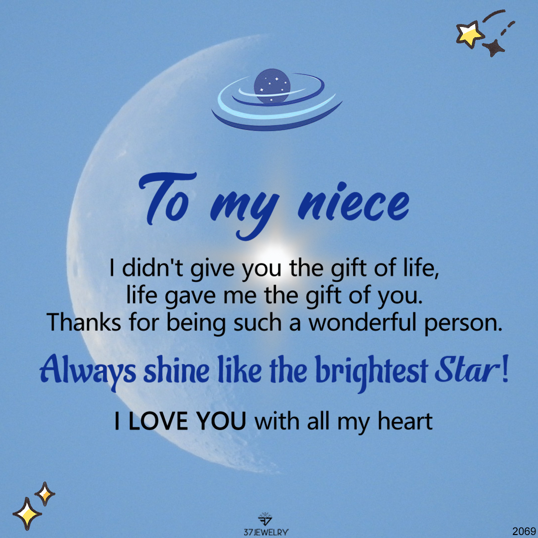 For Niece - S925 Always Shine Like The Brightest Star Blue Planet Beaded Bracelet