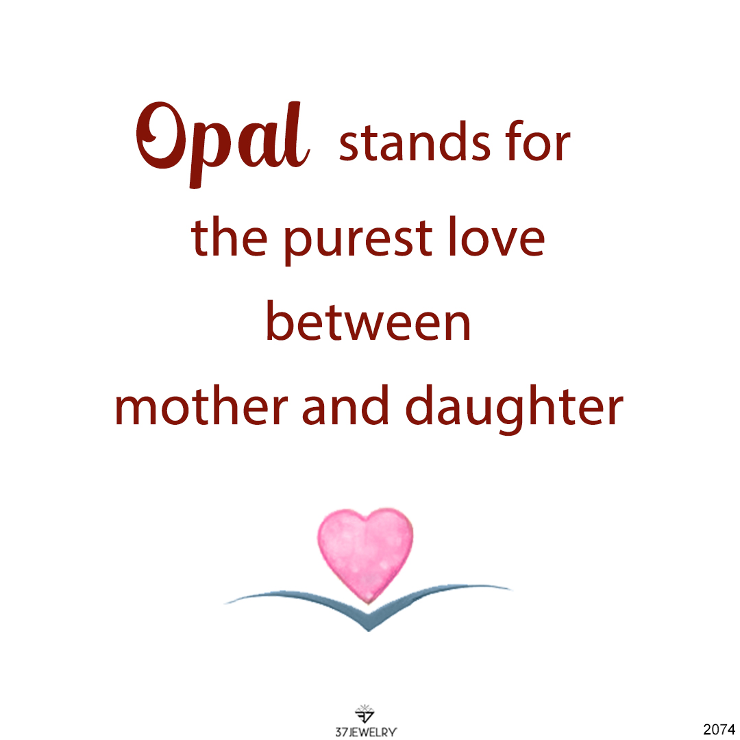 S925 Purest Love Between Mother And Daughter Crown Opal Ring
