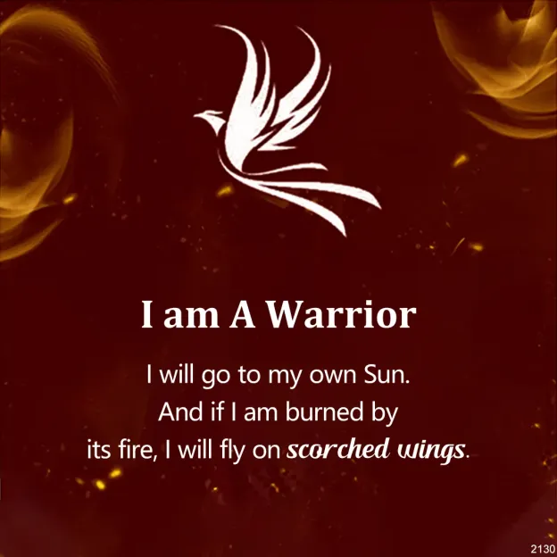 S925 I am A Warrior The Ashes Phoenix Crystal Necklace 