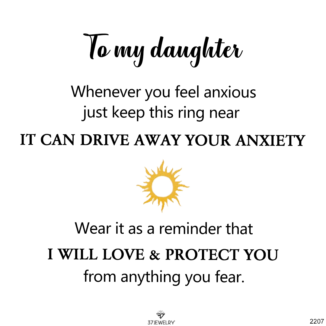 For Daughter - Sun Fidget Open Ring