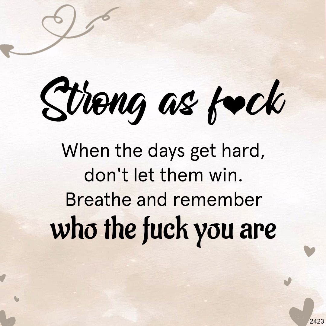 Strong as fuck Drip Glaze Half Ring