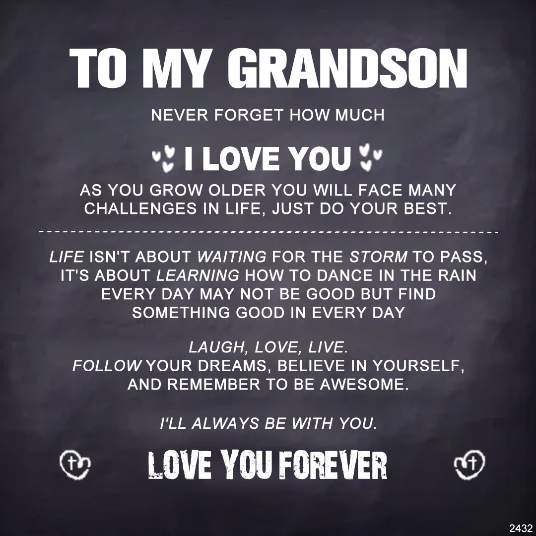 For Grandson - Laugh, Love, Live Vintage Bracelet