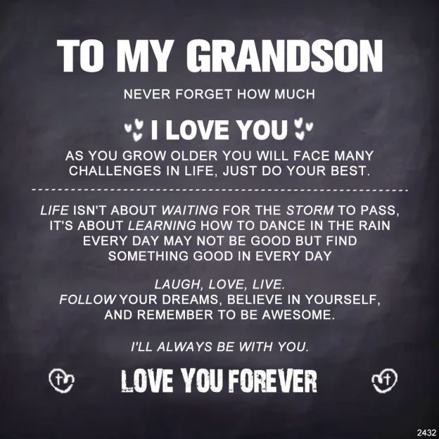 For Grandson - Laugh, Love, Live Vintage Bracelet