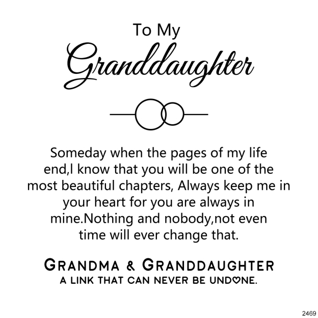 For Granddaughter-Forever Linked Ring 