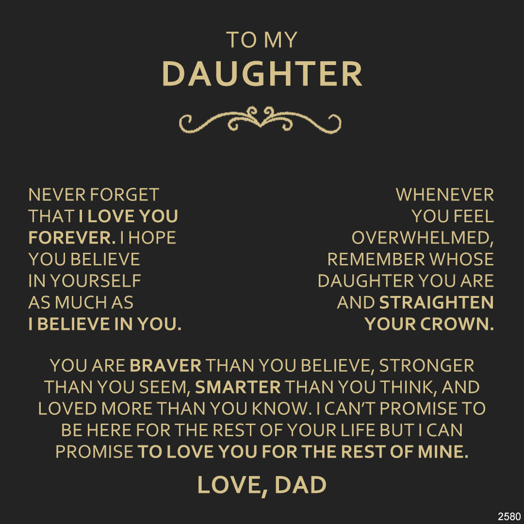 For Daughter - Love From Dad Love Knot Necklace