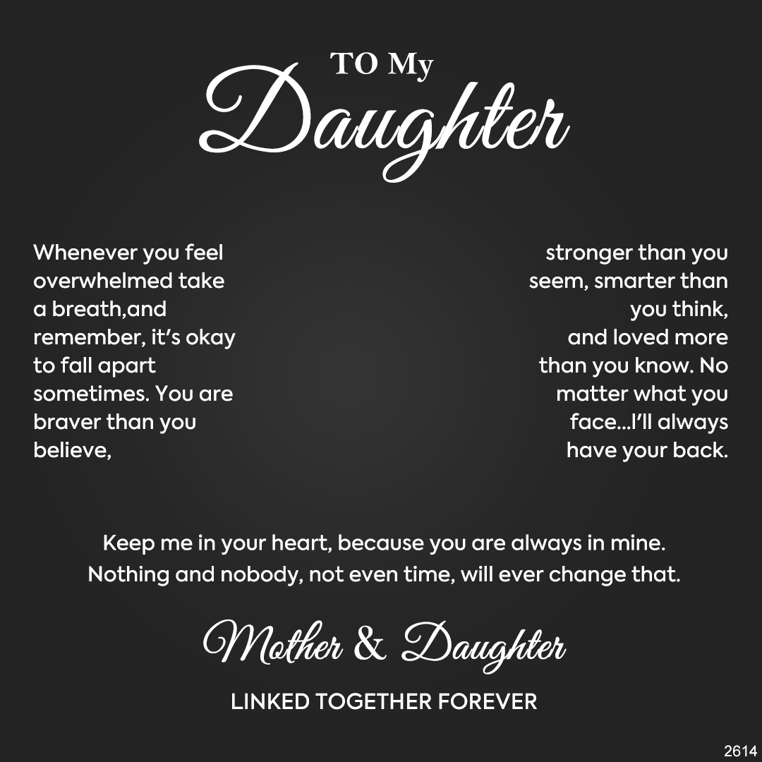 For My Daughter -LINKED TOGETHER FOREVER Necklace