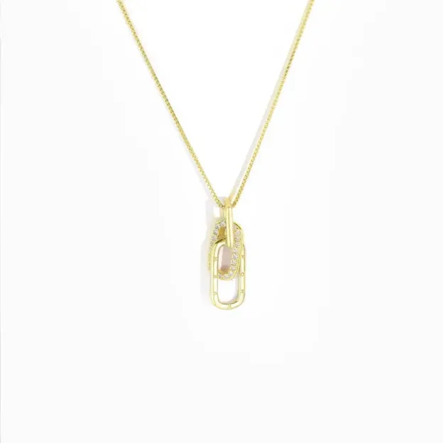 S925 Mother & Daughter Forever Linked Together Necklace - Silver