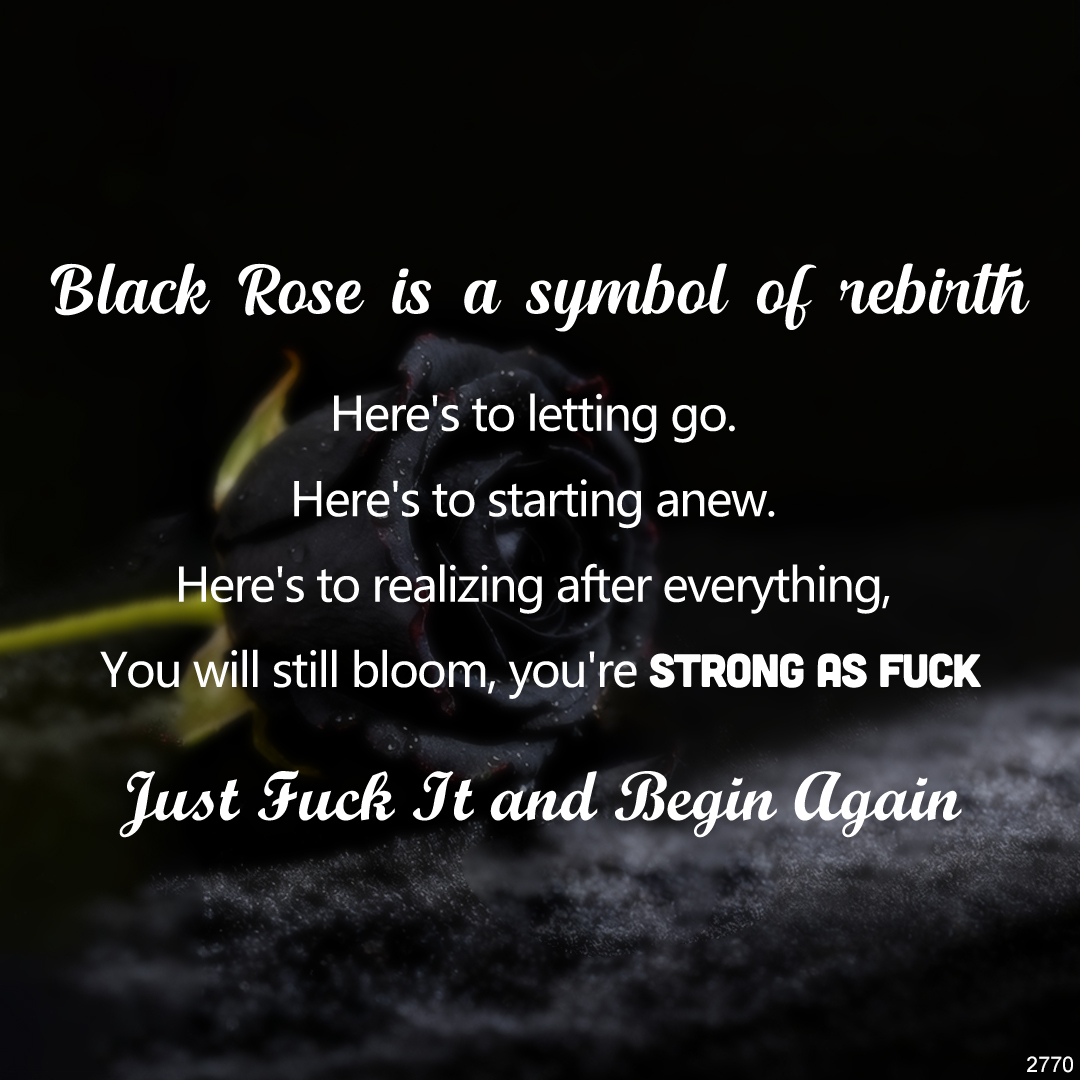 Begin Again Black Rose Necklace