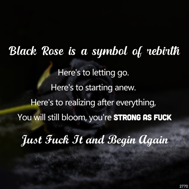 Begin Again Black Rose Necklace