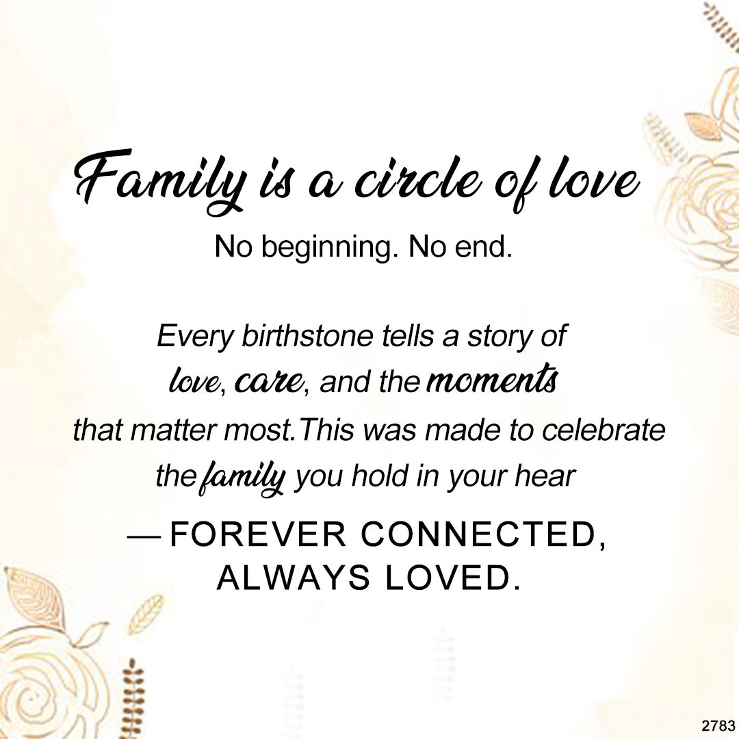 For Mom Grandma- Personalized 1-10 Family Birthstones Reunion Circle Women Ring 