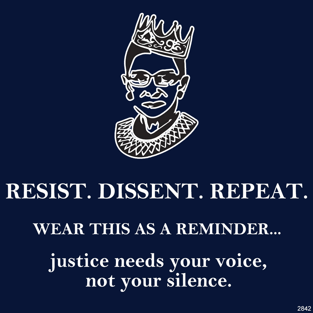 RESIST. DISSENT REPEAT.-Strip Ring