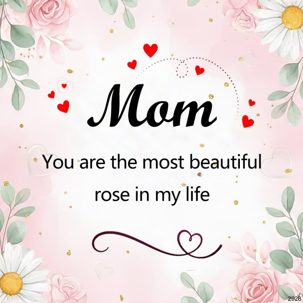 For mother -You are the most beautiful rose in my life Custom Birthstone Bracelet