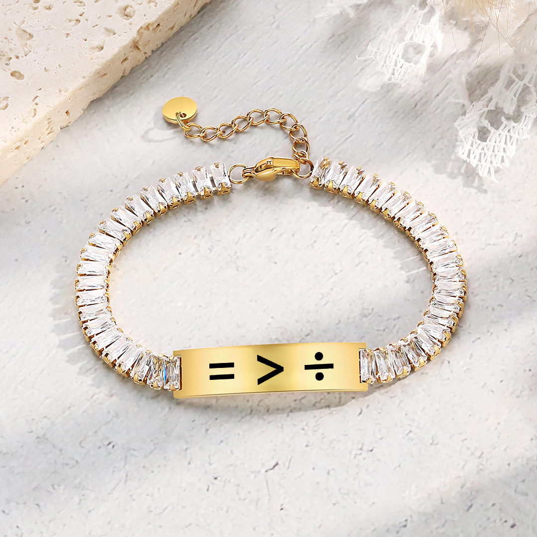 Equality Short Tennis Bracelet