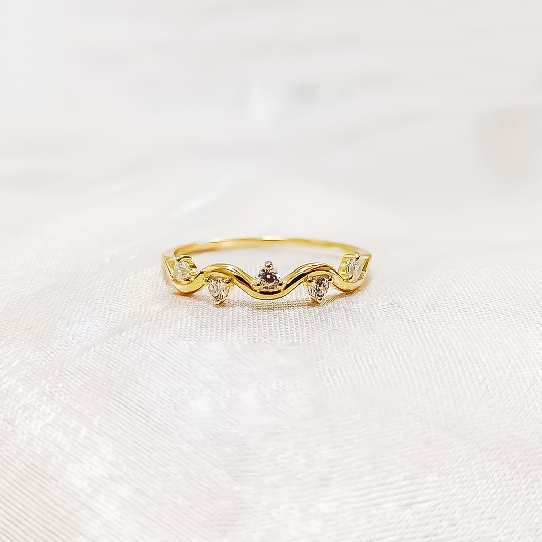 For Self - S925 Survived Too Many Storms Raindrop New Year Ring